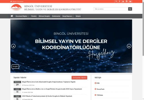 BİLİMSEL YAYIN VE DERGİLER KOORDİNATÖRLÜĞÜ