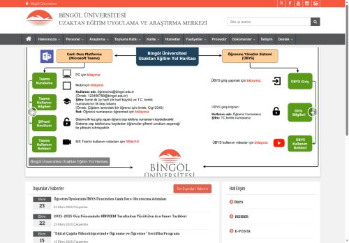UZAKTAN EĞİTİM UYGULAMA VE ARAŞTIRMA MERKEZİ