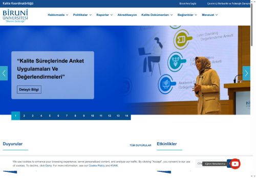 Biruni Üniversitesi Kalite Koordinatörlüğü