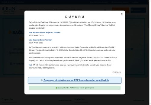 Sağlık Bilimleri Fakültesi