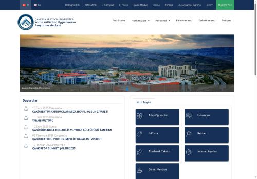 Yaran Kültürünü Uygulama ve Araştırma Merkezi - Çankırı Karatekin Üniversitesi