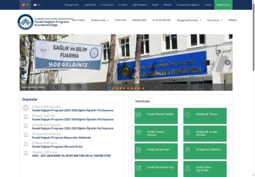 Farabi Değişim Programı Koordinatörlüğü - Çankırı Karatekin Üniversitesi