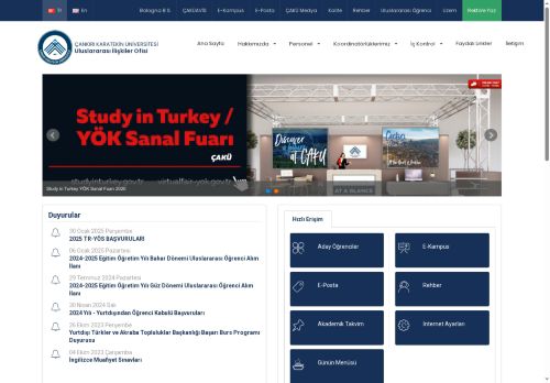 Uluslararası İlişkiler Ofisi - Çankırı Karatekin Üniversitesi