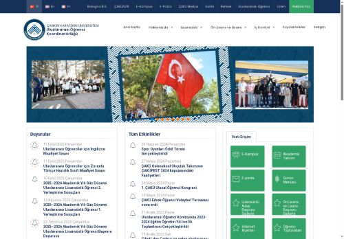 Uluslararası Öğrenci Koordinatörlüğü - Çankırı Karatekin Üniversitesi
