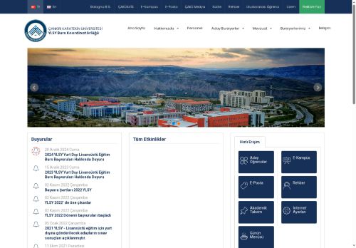 YLSY Burs Koordinatörlüğü - Çankırı Karatekin Üniversitesi