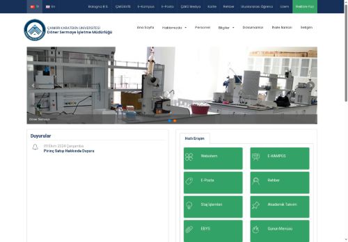 Döner Sermaye İşletme Müdürlüğü - Çankırı Karatekin Üniversitesi