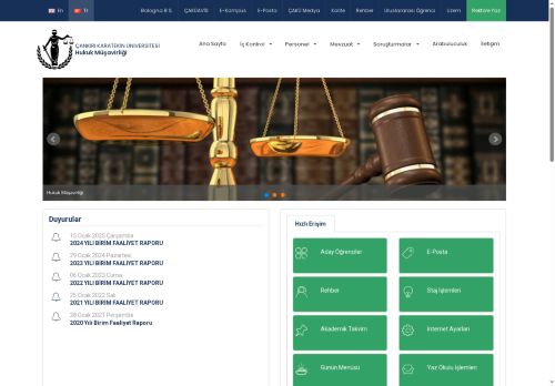 Hukuk Müşavirliği - Çankırı Karatekin Üniversitesi