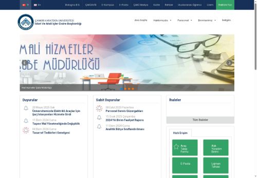 İdari Ve Mali İşler Daire Başkanlığı - Çankırı Karatekin Üniversitesi
