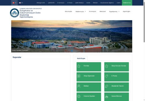 Yayın Komisyonu - Çankırı Karatekin Üniversitesi