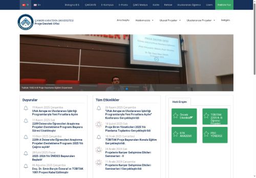 Proje Destek Ofisi - Çankırı Karatekin Üniversitesi