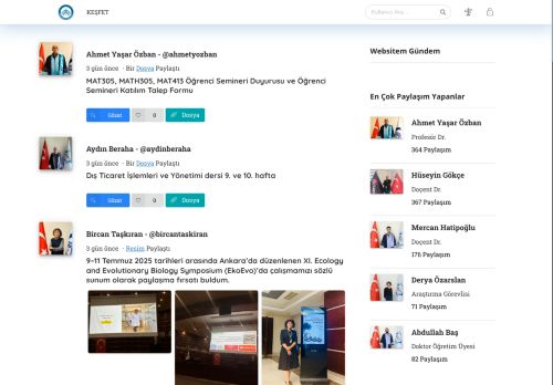Websitem - Çankırı Karatekin Üniversitesi
