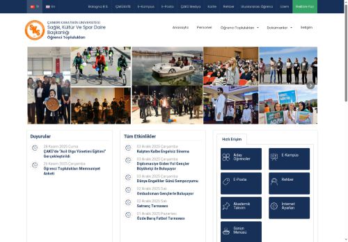 Öğrenci Toplulukları - Çankırı Karatekin Üniversitesi