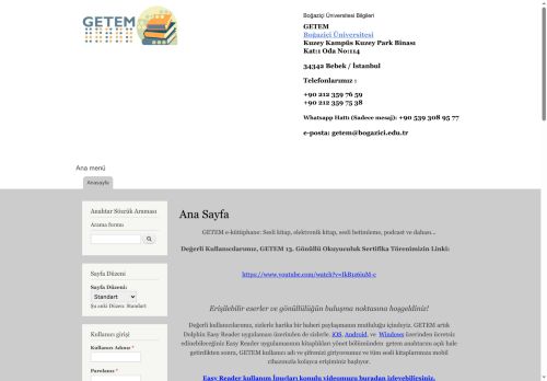 Ana Sayfa | GETEM E-Kütüphane