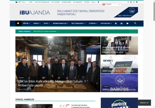 Anasayfa - İBÜ/AJANDA