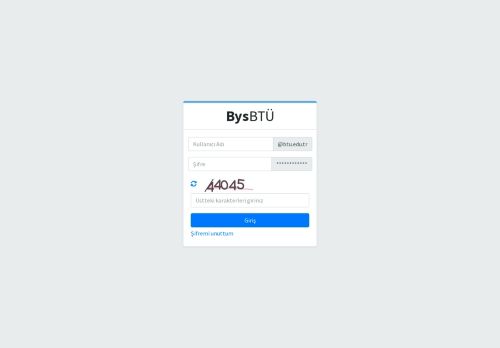 BysBTÜ | Giriş