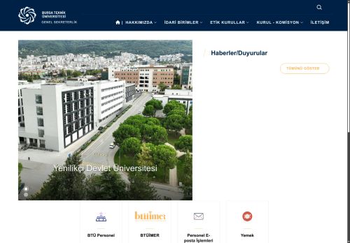 Bursa Teknik Üniversitesi | Genel Sekreterlik