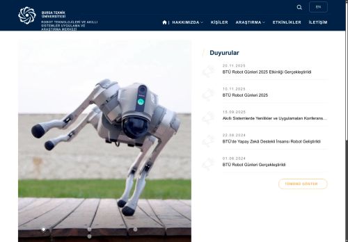 Bursa Teknik Üniversitesi | Robot Teknolojileri ve Akıllı Sistemler Uygulama ve Araştırma Merkezi