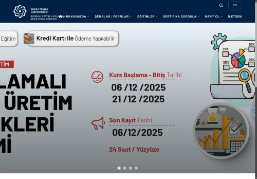 Bursa Teknik Üniversitesi | Sürekli Eğitim Uygulama ve Araştırma Merkezi