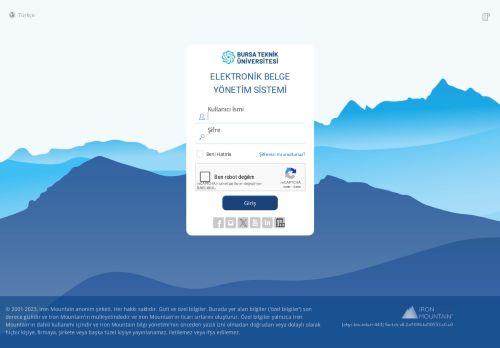 enVision - Giriş Sayfası