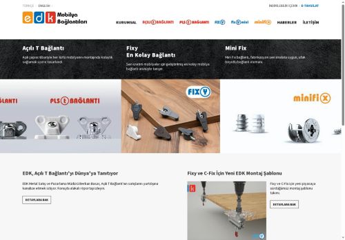 Edk | Mobilya Bağlantı Elemanları İmatlatçısı