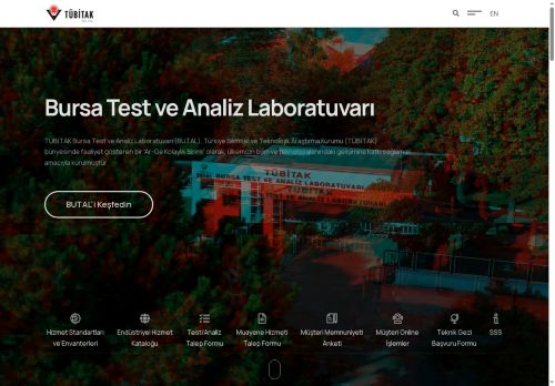 BUTAL - Bursa Test ve Analiz Laboratuvarı — TÜBİTAK BUTAL