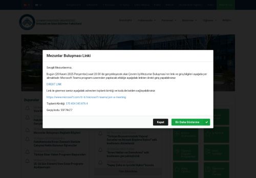 İktisadi ve İdari Bilimler Fakültesi - Çankırı Karatekin Üniversitesi