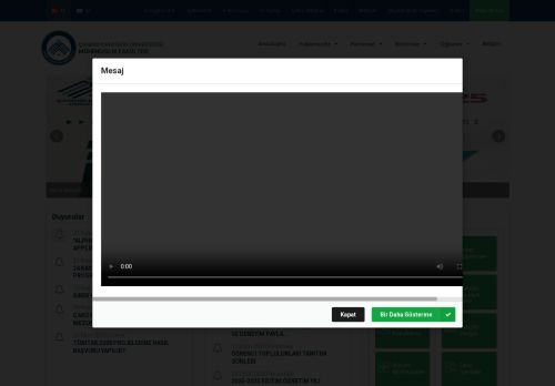 MÜHENDİSLİK FAKÜLTESİ - Çankırı Karatekin Üniversitesi