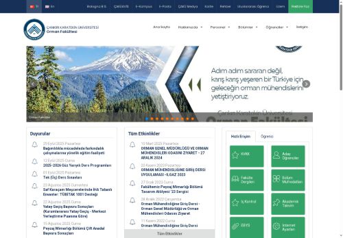 Orman Fakültesi - Çankırı Karatekin Üniversitesi