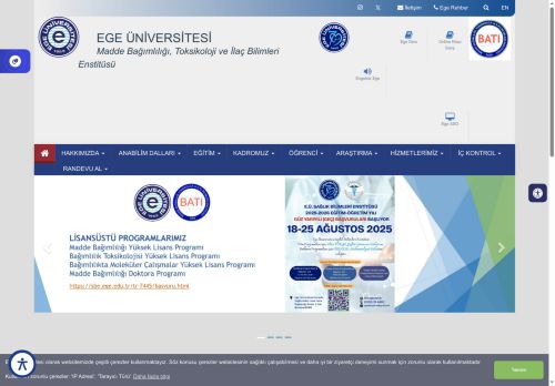 Madde Bağımlılığı, Toksikoloji ve İlaç Bilimleri Enstitüsü