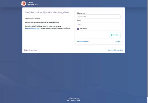 Sisteme Giriş  - Doğuş Üniversitesi