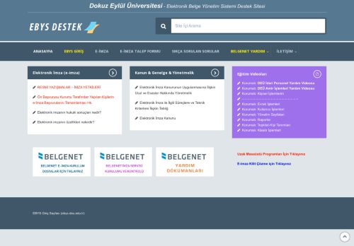 EBYS Destek | Elektronik Belge Yönetim Sistemi