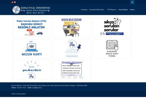 Bilgi İşlem Daire Başkanlığı Akıllı Kart Birimi | Dokuz Eylül Üniversitesi