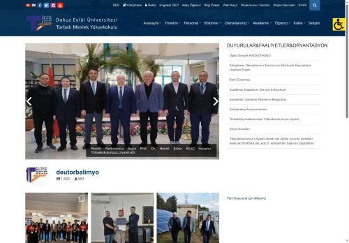 Dokuz Eylül Üniversitesi Torbalı Meslek Yüksekokulu | Eğitim