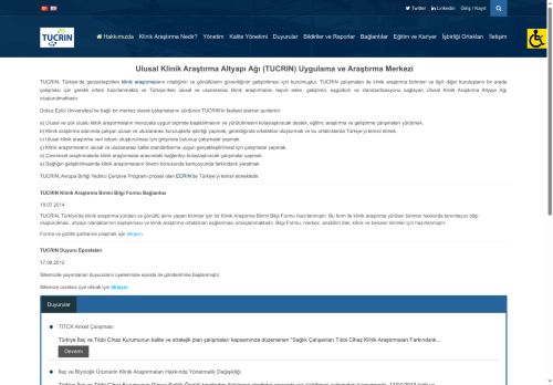TUCRIN | Ulusal Klinik Araştırma Altyapı Ağı