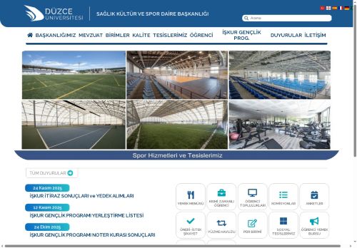 Düzce Üniversitesi | Sağlık Kültür ve Spor Daire Başkanlığı | Anasayfa