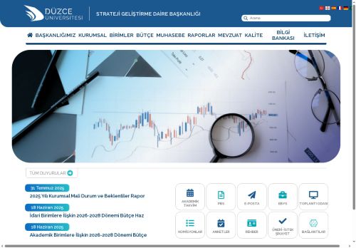 Düzce Üniversitesi | Strateji Geliştirme Daire Başkanlığı | Anasayfa