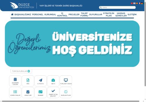 Düzce Üniversitesi | Yapı İşleri ve Teknik Daire Başkanlığı | Anasayfa