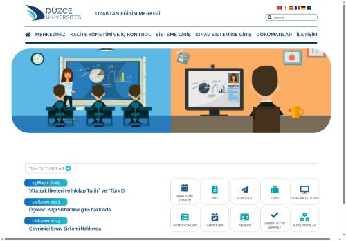 Düzce Üniversitesi | Uzaktan Eğitim Merkezi | Anasayfa