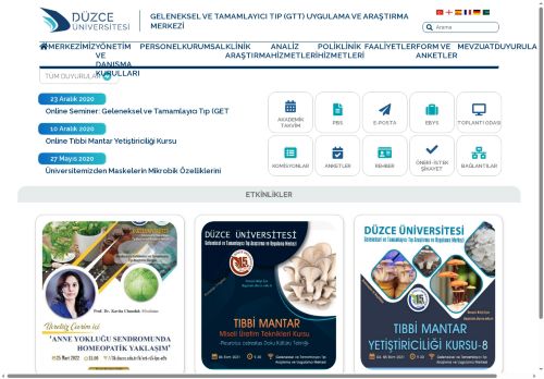 Düzce Üniversitesi | Geleneksel ve Tamamlayıcı Tıp (Gtt) Uygulama ve Araştırma Merkezi | Anasayfa