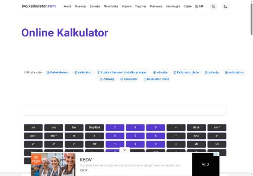 Besplatni Online Kalkulatori | Kredit, Plaća, BMI & PDV