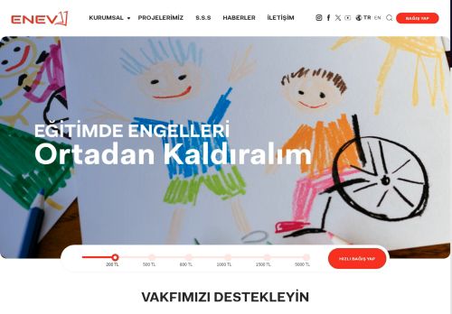 Anasayfa | Engelsiz Eğitim Vakfı - ENEV