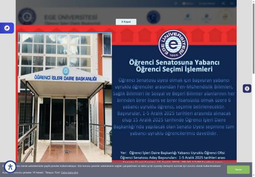 E.Ü. Öğrenci İşleri Daire Başkanlığı