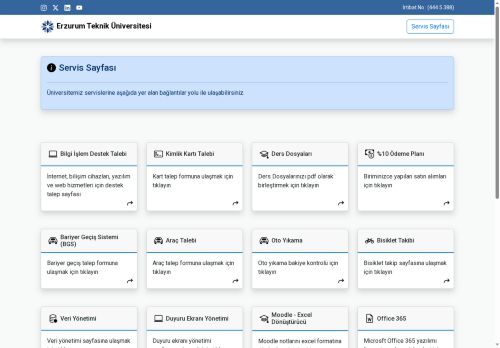 ETÜ | Servis Sayfası