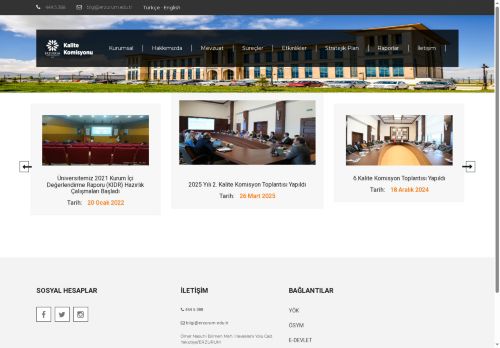 Erzurum Teknik Üniversitesi Kalite Komisyonu