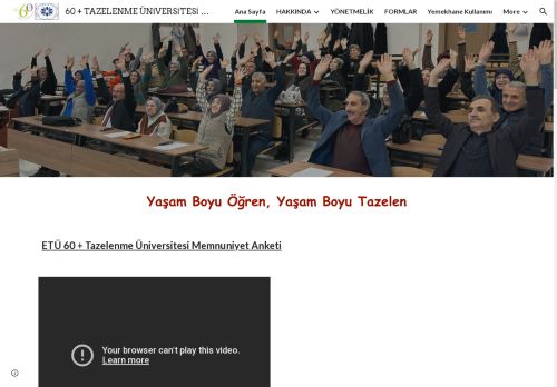 60 + TAZELENME ÜNİVERSİTESİ KOORDİNATÖRLÜĞÜ