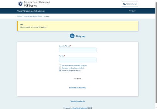 Yapım Onarım Destek Sistemi