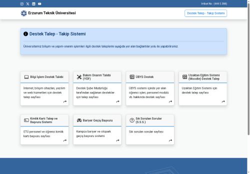 ETÜ | Destek Talep-Takip Sistemi