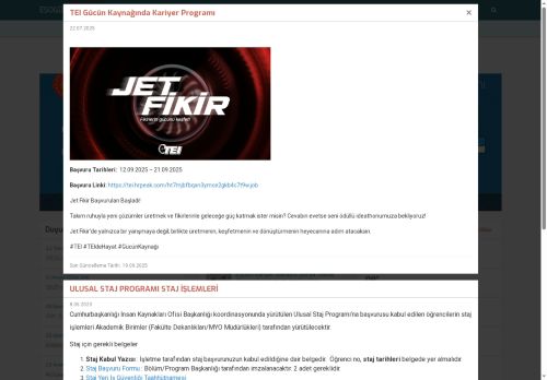 Anasayfa - ESOGÜ Kariyer Geliştirme, Uygulama ve Araştırma Merkezi | Eskişehir Osmangazi Üniversitesi