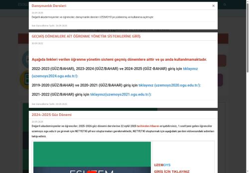 Anasayfa - Uzaktan Eğitim Uygulama ve Araştırma Merkezi | Eskişehir Osmangazi Üniversitesi