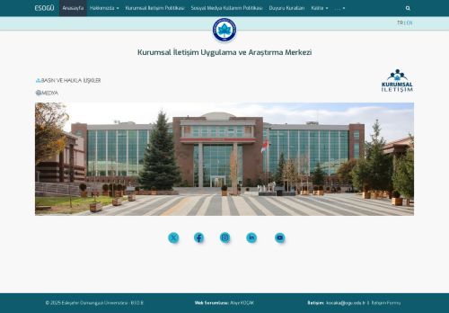 Anasayfa - Kurumsal İletişim Uygulama ve Araştırma Merkezi | Eskişehir Osmangazi Üniversitesi